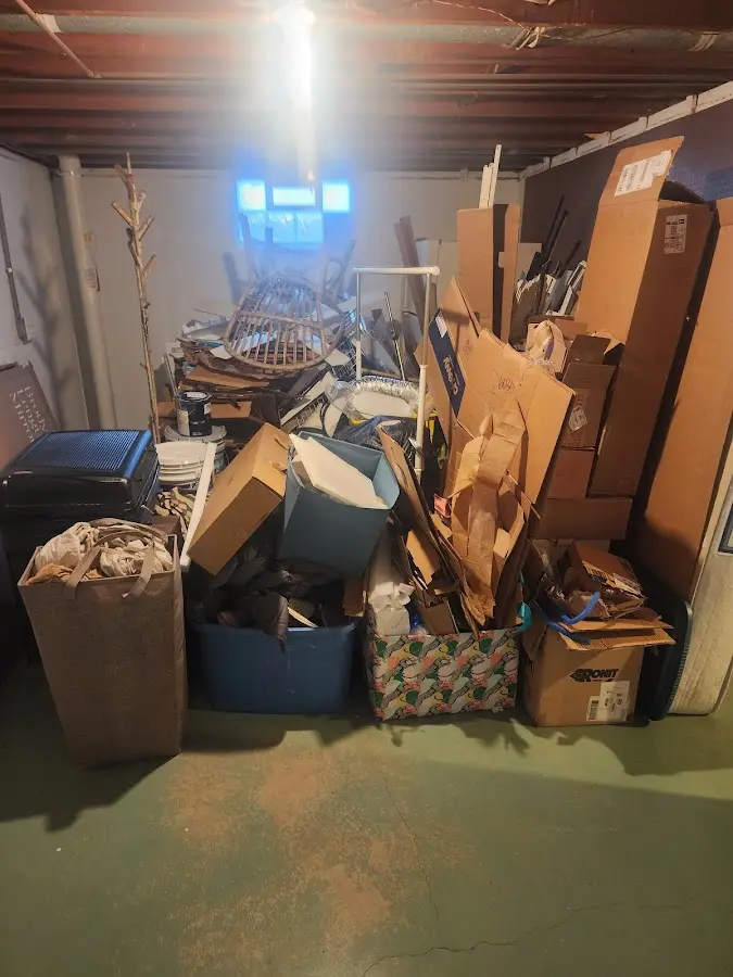 Roll-off dumpster container at job site for Construction Dumpster Rental in London Grove